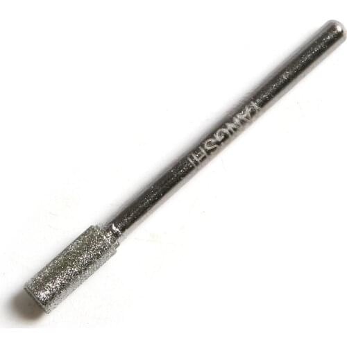1pcs 3x3mm Diamond Coated Cylinder Head Grinding Bit For Repairing Grinding of Mold&Inner Hole Emery Abrasive Head
