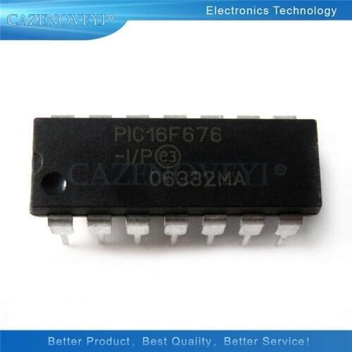 1pcs/lot PIC16F676-I/P PIC16F676 DIP-14 In Stock