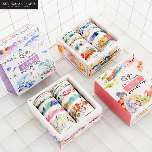 10rolls/set Washi Tape Set Starry Series School Supplies Masking Tape Gift Back To School Presented By Kevin&sasa Crafts