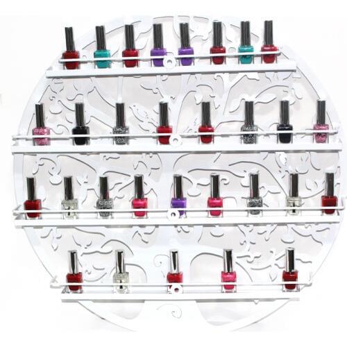 2017 Mordoa High Quality Iron Art Nail Polish Rack 60cmx60cm Circular Shaped Wall Nail Shop Racks Jewelry Display