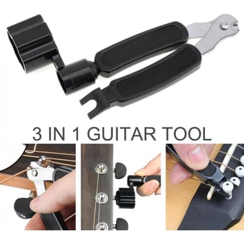3in1 Guitar String Winder String Pin Puller String Cutter Multifunction Guitar Quick String Replacement Repair Tool Accessories