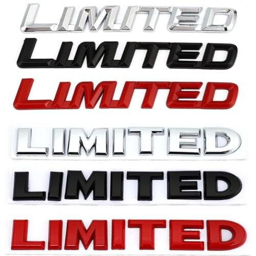 3D Car Sticker Limited Logo Emblem Badge Decals for BMW Audi Honda Opel Nissan Subaru Lada Toyota Chevrolet Hyundai Jeep VW Ford