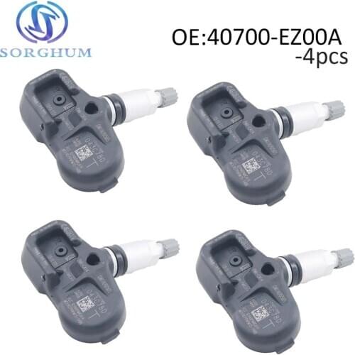 4pcs 40700-EZ00A Tire Pressure Monitor Sensor TPMS Fits For Nissan