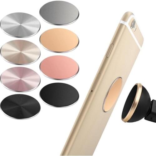 4Pcs Replacement Round Adhesive Metal Plates for Magnetic Mobile Phone Holder держатель для смартфона