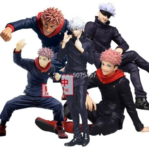 13cm Jujutsu Kaisen Anime Figure Itadori Yuji Action Figure Gojo Satoru Fushiguro Megumi Kugisaki Nobara Figurine Model Doll Toy