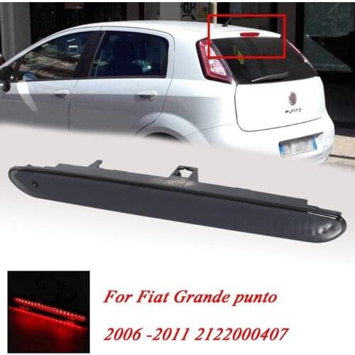Car Third Brake Light High-Mount Stop Brake Light LED Tail Light for Fiat Grande Punto 2006 -2011 2122000407