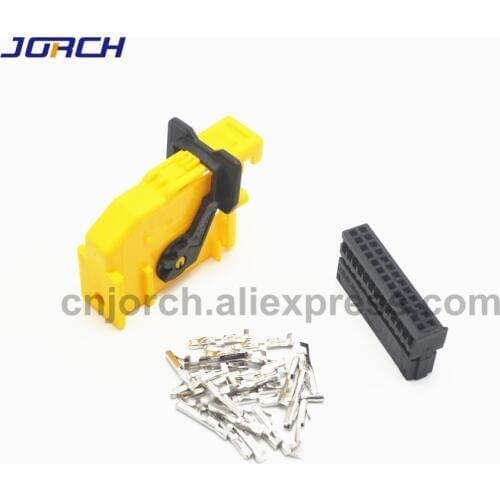 Free shipping 5 Set 26 Way Pin ECU Automotive Connector Plug 185879-1 Auto Wiring Harness Connectors