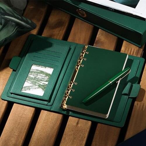Business High-grade Meeting Notebook Spiral 6 Holes Diary Planner Agenda 2021 Thicken Filofax Cute A5 A6 Personal Diary Gift