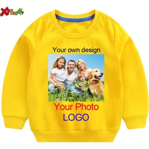 Kids Hoodies Custom Add Your Text Clothes T shirt Childrens Sweatshirts Toddler Baby clothing Boys Girls Sportswear Pullover