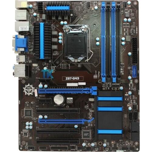 For MSI Z87-G43 ATX Motherboard LGA 1150/Socket H3 DDR3 DVI+HDMI+VGA