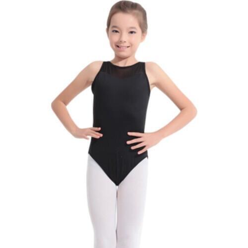 EFINNY Kids Girls Children Sleeveless Dance Leotard Stretch Bodysuit Ballet Tops Costume New Brand