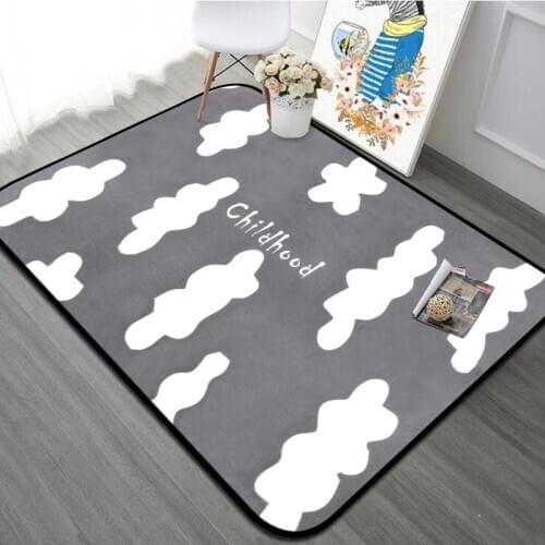 Ins clouds carpet for livingroom Home Area Rugs For Bedroom Children bed Floor Mat Cartoon Carpet Kids Room Anti-Slip tapete