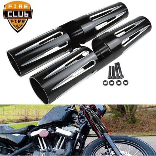 39mm Fork Shrouds Boot Cover Narrow Glide Motorbikes Accessories For Harley Sportster XL 1200 883 2004-2013 Motorcycle