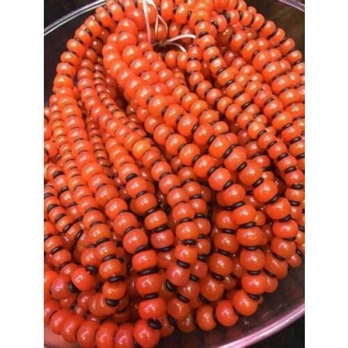 Red agate seal of south sichuan liangshan with meat more than 108 beads necklace string of men and women with one hand
