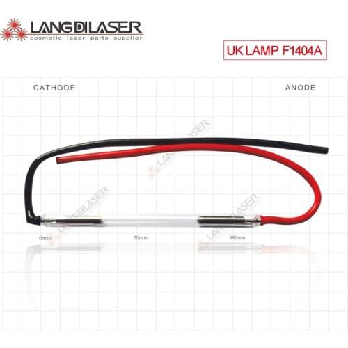 UK ipl xenon flash lamp : 7*50*115F - cathode bend (5 pieces order) , Lamp CODE : F1404A , IPL Lamp for keslaser