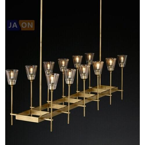 LED American Vintage Iron Glass Customized LED Lamp LED Light.Pendant Lights.Pendant Lamp.Pendant light For Dinning Room Foyer