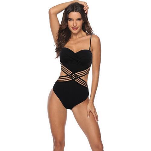 Women Hot Selling One Piece Swimsuit Sexy Backless Swimwear Yellow Red Black Blue