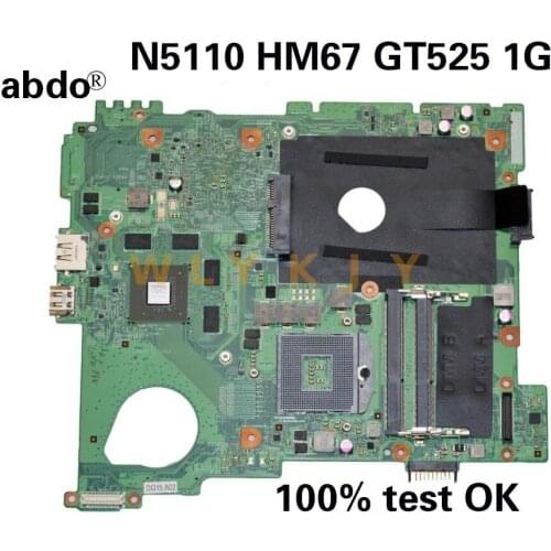 For Dell N5110 GT525 1G HM67 DDR3 mwxpk 0MWXPK cn-0mwxpk laptop motherboard 100% Test OK