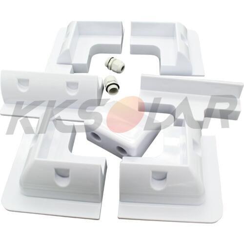 7pcs ABS Solar Panel Bracket Mounting Support White Vehicle Garages For RV motorhomes solar caravana kits