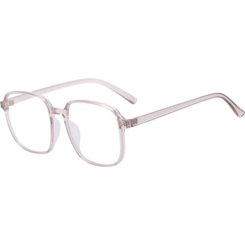 Men and Women TR90 Oversized Glasses Lightweight Square Full Rim Eyeglasses Frame For Prescription Lenses Myopia Reading
