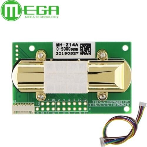 NDIR CO2 SENSOR MH-Z14A infrared carbon dioxide sensor module,serial port, PWM, analog output with cable MH-Z14