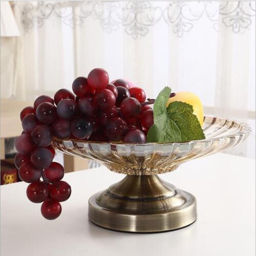 Irregular Glass Fruit Bowl Home Tableware Salad Plate Fruit Plate