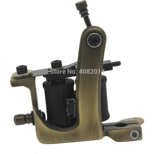 Professional Brass Series Tattoo Machine CoilsCustom Tattoo Gun Antique For Liner Tattoo Supplies Free Shipping