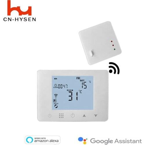 Programmable wireless wifi thermostat boiler control heating Alexa thermostat