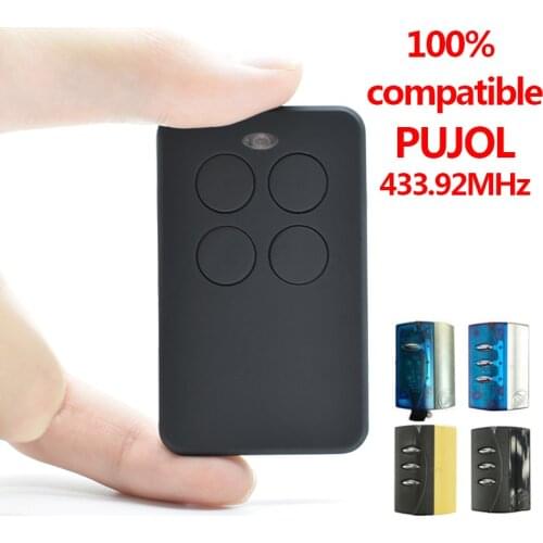 PUJOL Garage Command Rolling Code For PUJOL VARIO OCEAN WHITE BLACK MERCURIO Gate Control 433.92MHz Garage Remote Control Clone