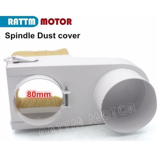 80mm Spindle dust cover CNC Rounter Vacuum Cleaner Dust protection for CNC woodworking engraving machine Dustproof dust removal