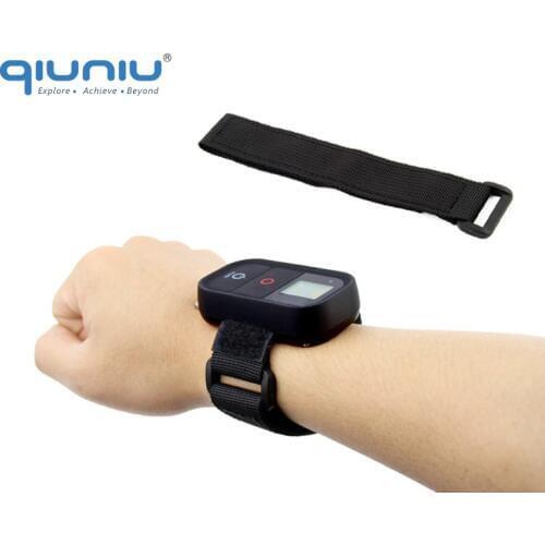 QIUNIU Black Wrist Hand Strap Band for GoPro Hero 2 3 3+ 4 5 6 WiFi Remote Control For Go Pro Accessories