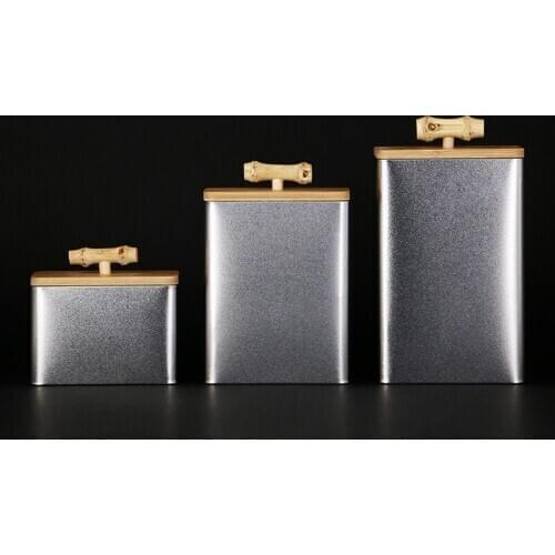 Retro Elegant Tea Storage Jar Metal Coffee Organizer Box Tea Container Jars Sugar Stash Cans Kitchen Sealed Pot Moisture-proof