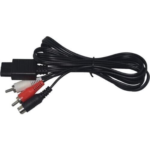 S-Video Cable 2RCA AV Cord cable for N64 for SNES for GameCube GC