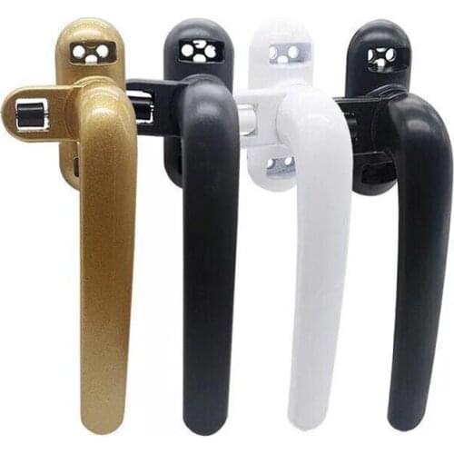 Casement Window Aluminum Alloy Left / Right Hand Locking Handles Grips Solid Window Handle Door and Window Lock Black, White