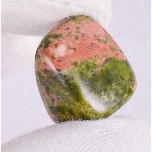 10 pcs Unakite Jasper tumbled stone natural quartz mineral Irregular polishing bead Chakra garden home decoration accessories