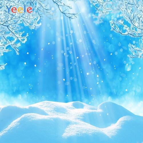 Yeele Winter Snow Snowflake Wonderland Backdrop Baby Portrait Photography Background For Photo Studio Vinyl Photophone Photocall