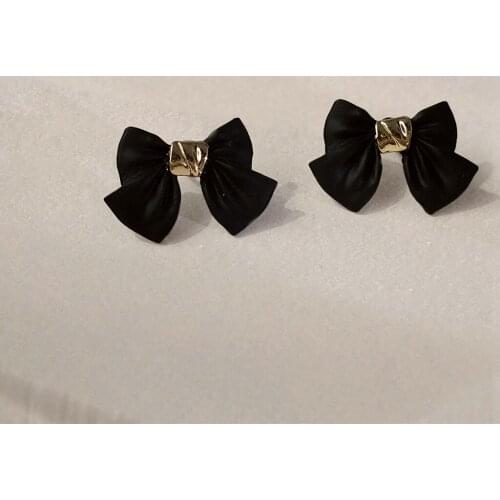 S925 Silver Needle Bow Stud Earrings Temperament Earrings Silver 925 Earrings Cute Accessories Gifts for Women Bargains earring