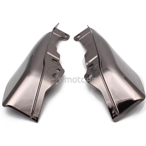 1set Gray ABS Plastic Motorcycle Mid Frame Air Deflector Trim Protector for Harley Touring Street Glide FLHX 2014-2017