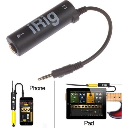 1Pc Guitar Interface I-Rig Converter Replacement Guitar for Phone