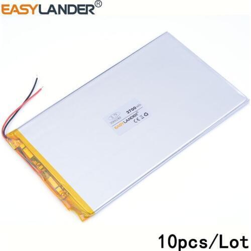 10pcs /Lot 3700mah 3066180 lithium Li ion polymer rechargeable battery universal battery brand tablet PC video game IPAQ MID