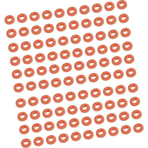 100 pcs Orange Castration Bands Rubber Ring for Sheep Pig Cattle Tails Cutter, Use with Castration Pliers Applicator