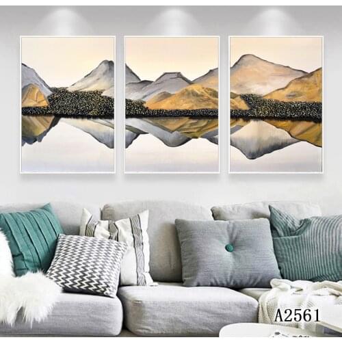 Modern Abstract Oil Painting Print on Canvas 3pcs Abstract Landscape Canvas Art Printing Wall Art Picture Painting for HomeDecor