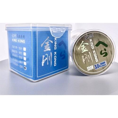 500M 3D Invisible Spoted Fluorocarbon Fishing Line Super Strong Mainline Fly Fishing Monofilament Nylon Line fishing equipment