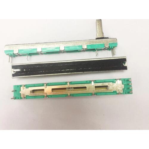 7.5CM 75mm D10K dual channel mixer fader potentiometer D103 6Pins 10K D103 D10KX2