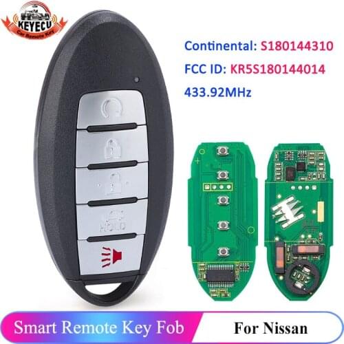 KEYECU S180144310 for Nissan Altima Maxima 2016 2017 2018 2019 Car Remote Smart Key 433MHz PCF7953M 285E3-4RA0B KR5S180144014