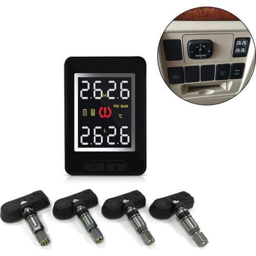 Auto TPMS Wireless Tire Pressure Monitoring System Internal Anti-theft Sensors Real-time LCD TPMS For Toyota Land Cruiser Reiz