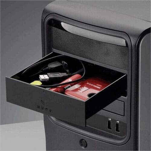 Desktop computer 5.25 "Bay case shelf organizer blank drawer for storage devices memory cards USB Flash drive WJ112618