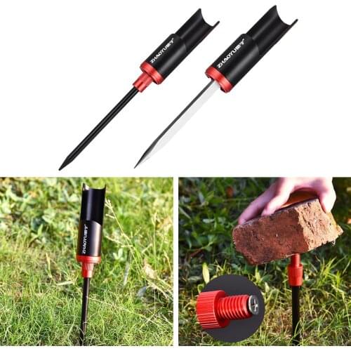 Fishing Rod Pole Holder Ground Aluminium Stand Support Detachable