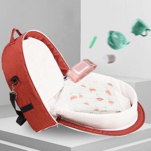 Baby Foldable Baby Bed Portable Bassinet Cotton Travel Sun Protection Net Breathable Infant Sleeping Basket With Toys