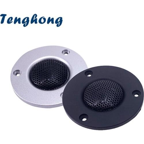 Tenghong 2pcs 74MM Tweeter 4Ohm 30W 3Inch HIFI Treble Speaker Audio Loudspeaker Matte Panel With Iron Net Cover For Home Audio